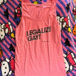 American Apparel Neon Pink Tank Top